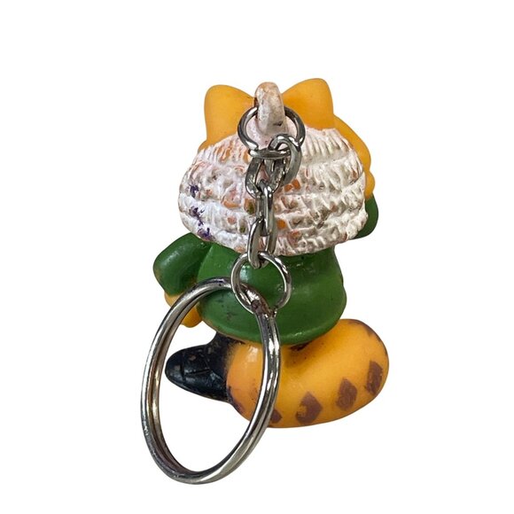 Vintage Gao Nanbei Garfield Keychain Figurine Professor Teacher - Picture 2 of 3